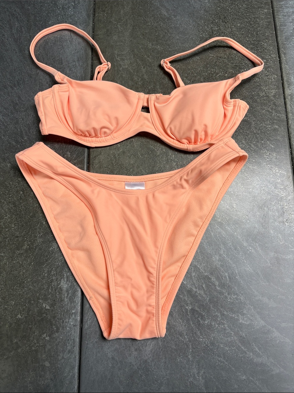 Xhilaration Peach Bikini Top and Bottom Set